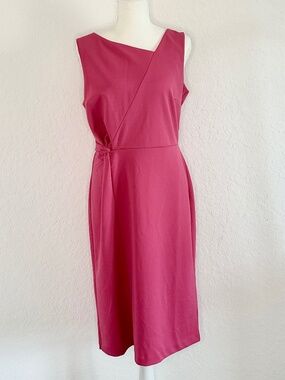 Talbots Twist Waistline Detail Elegant Sheath Dress, Size 8